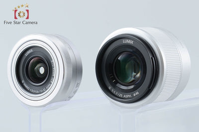 【中古】Panasonic パナソニック LUMIX DC-GF10 ダブルレンズキット ホワイト シャッター回数僅少 元箱付き
