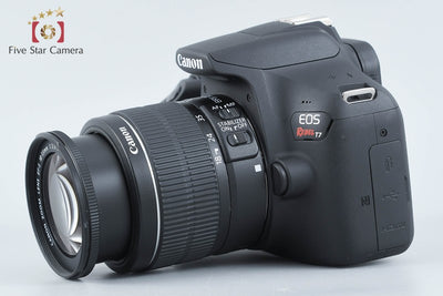 【中古】Canon キヤノン EOS Rebel T7 + EF-S 18-55mm f/3.5-5.6 IS II シャッター回数僅少