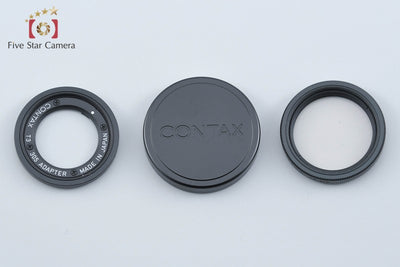 【中古】CONTAX コンタックス K-34 メタルキャップ + 30.5mm アダプター + 30.5mm レンズフィルター ブラック T3用 元箱付き
