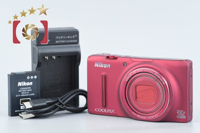 【中古】Nikon ニコン COOLPIX S9500 ヴェルヴェットレッド コンパクトデジタルカメラ