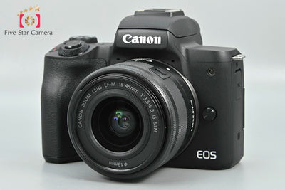 [Used] Canon EOS Kiss M Double Zoom Lens Kit Black