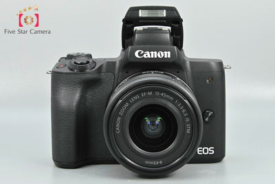 [Used] Canon EOS Kiss M Double Zoom Lens Kit Black