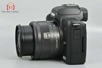 [Used] Canon EOS Kiss M Double Zoom Lens Kit Black