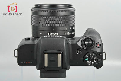 [Used] Canon EOS Kiss M Double Zoom Lens Kit Black