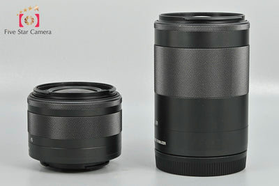 [Used] Canon EOS Kiss M Double Zoom Lens Kit Black