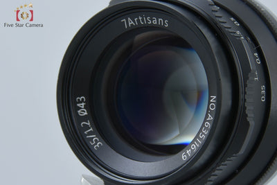 [Used] 7Artisans 35mm f/1.2 for Fujifilm X-mount, with original box