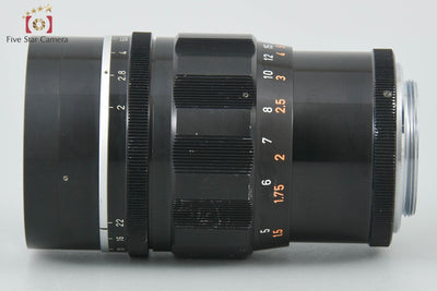 【中古】Canon キヤノン 100mm f/2 L39 ライカスクリューマウント