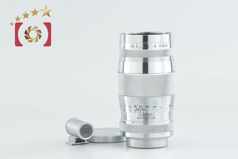 【中古】Canon キヤノン 135mm f/3.5 L39 ライカスクリューマウント + 135mm ビューファインダー