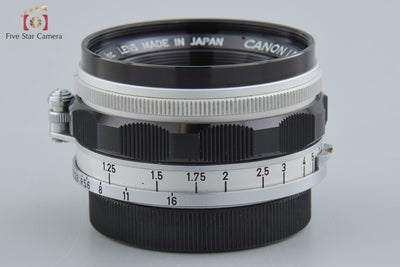 【中古】Canon キヤノン 35mm f/1.5 L39 ライカスクリューマウント