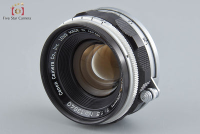 【中古】Canon キヤノン 35mm f/1.5 L39 ライカスクリューマウント