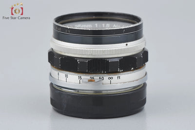 【Used】Canon 35mm f/1.5 L39 Leica Screw Mount with Leica M Mount Adapter