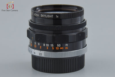 [Used] Canon 35mm f/2 L39 Leica Screw Mount