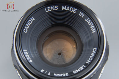 [Used] Canon 35mm f/2 L39 Leica Screw Mount