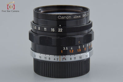 [Used] Canon 35mm f/2 L39 Leica Screw Mount