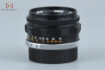 [Used] Canon 35mm f/2 L39 Leica Screw Mount