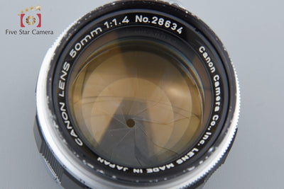 [Used] Canon 50mm f/1.4 L39 Leica Screw Mount