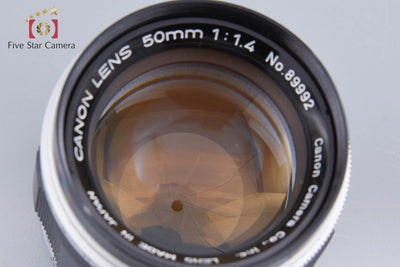 [Used] Canon 50mm f/1.4 L39 Leica Screw Mount