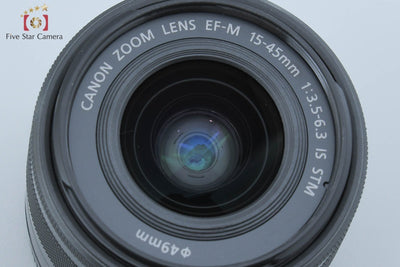 【中古】Canon キヤノン EF-M 15-45mm f/3.5-6.3 IS STM ブラック