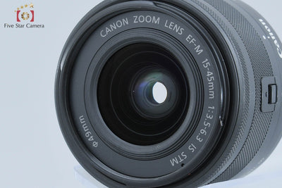 【中古】Canon キヤノン EF-M 15-45mm f/3.5-6.3 IS STM ブラック