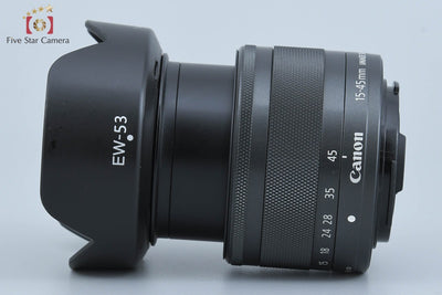 【中古】Canon キヤノン EF-M 15-45mm f/3.5-6.3 IS STM ブラック