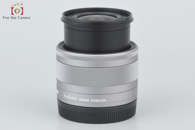 【中古】Canon キヤノン EF-M 15-45mm f/3.5-6.3 IS STM シルバー