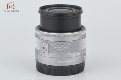 【中古】Canon キヤノン EF-M 15-45mm f/3.5-6.3 IS STM シルバー