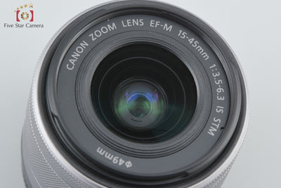 【中古】Canon キヤノン EF-M 15-45mm f/3.5-6.3 IS STM シルバー