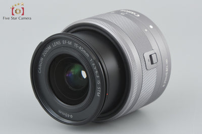 【中古】Canon キヤノン EF-M 15-45mm f/3.5-6.3 IS STM シルバー