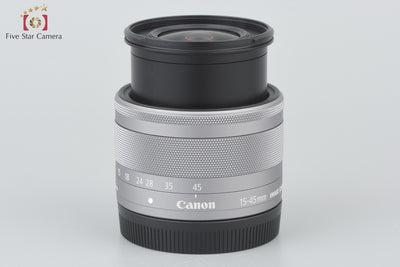 【中古】Canon キヤノン EF-M 15-45mm f/3.5-6.3 IS STM シルバー