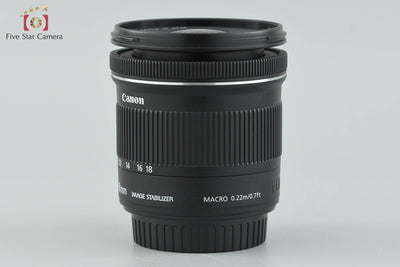 [Used] Canon EF-S 10-18mm f/4.5-5.6 IS STM with Original Box