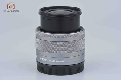 【中古】Canon キヤノン EF-M 15-45mm f/3.5-6.3 IS STM シルバー