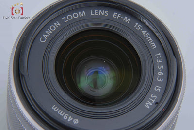【中古】Canon キヤノン EF-M 15-45mm f/3.5-6.3 IS STM シルバー