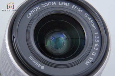 【中古】Canon キヤノン EF-M 15-45mm f/3.5-6.3 IS STM シルバー