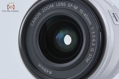 【中古】Canon キヤノン EF-M 15-45mm f/3.5-6.3 IS STM シルバー