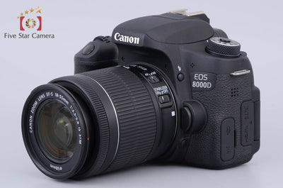 Used - Canon EOS 8000D + EF-S 18-55mm F3.5-5.6 IS STM with Original Box