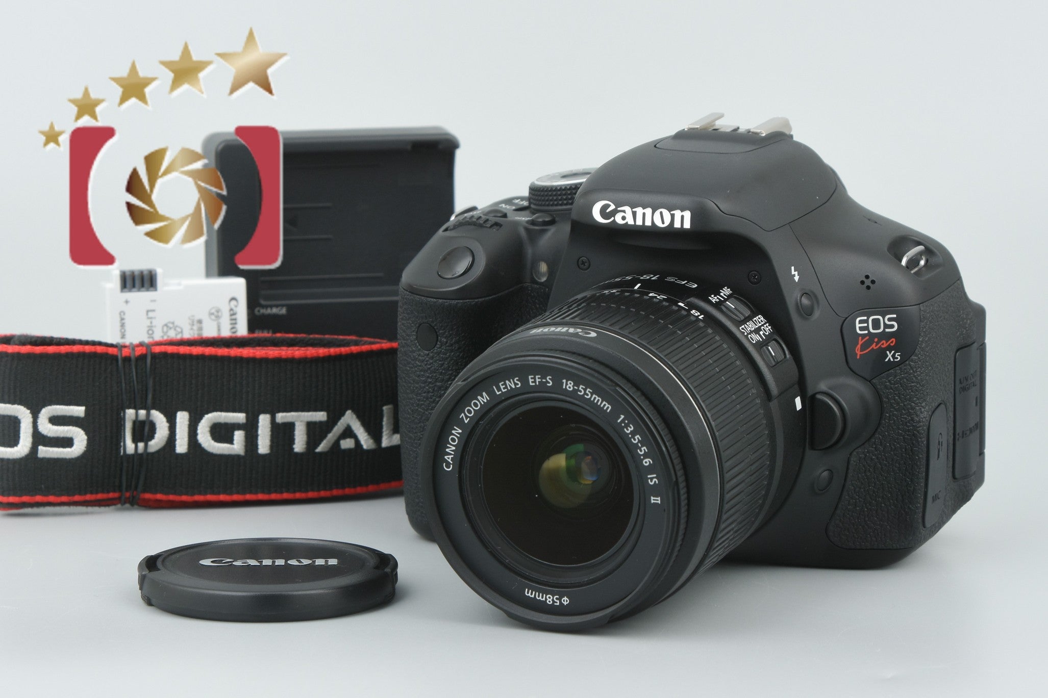 [Used] Canon EOS Kiss X5 EF-S 18-55 IS II Lens Kit, Low Shutter Count