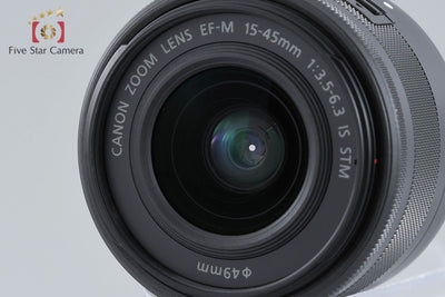 [Used] Canon EOS Kiss M EF-M 15-45 IS STM Lens Kit Black