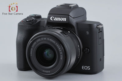 [Used] Canon EOS Kiss M EF-M 15-45 IS STM Lens Kit Black