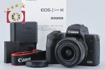 [Used] Canon EOS Kiss M EF-M 15-45 IS STM Lens Kit Black