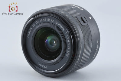 [Used] Canon EOS Kiss M EF-M 15-45 IS STM Lens Kit Black