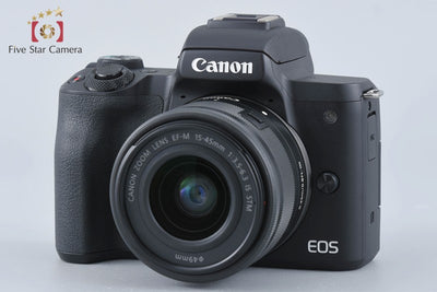 [Used] Canon EOS Kiss M EF-M 15-45 IS STM Lens Kit Black