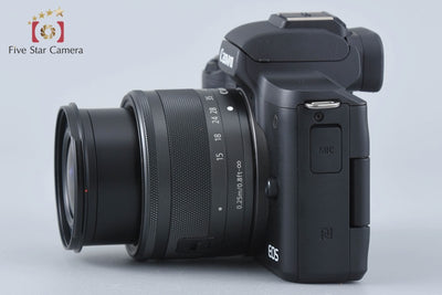 [Used] Canon EOS Kiss M EF-M 15-45 IS STM Lens Kit Black