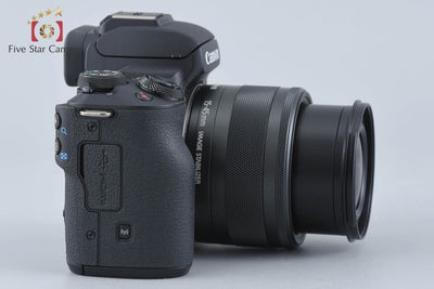 [Used] Canon EOS Kiss M EF-M 15-45 IS STM Lens Kit Black