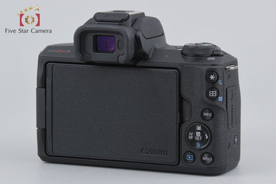 [Used] Canon EOS Kiss M Double Zoom Kit Black