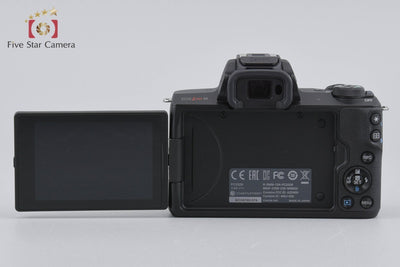 [Used] Canon EOS Kiss M Double Zoom Kit Black