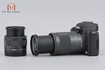 [Used] Canon EOS Kiss M Double Zoom Kit Black