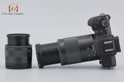 [Used] Canon EOS Kiss M Double Zoom Kit Black