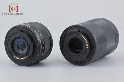 [Used] Canon EOS Kiss M Double Zoom Kit Black