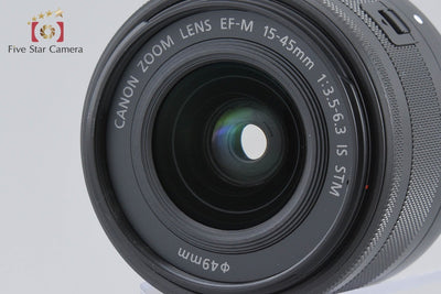 [Used] Canon EOS Kiss M Double Zoom Kit Black