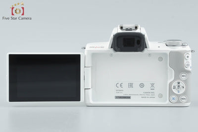 [Used] Canon EOS Kiss M2 Double Zoom Lens Kit White